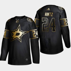 Herren Dallas Stars Eishockey Trikot Roope Hintz #24 2019 Golden Edition Authentic Player Schwarz